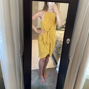 Yellow polka dot dress